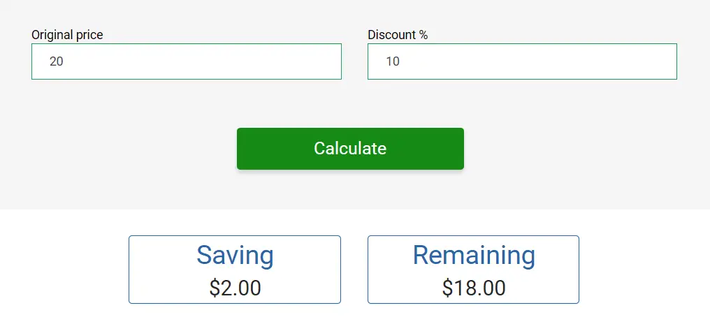 discount calculator